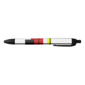 Geometrisch ontwerp zwarte inkt pen (Bodem)