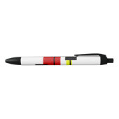 Geometrisch ontwerp zwarte inkt pen (Bovenkant)