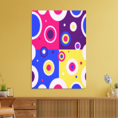 Geometrisch ontwerppatroon canvas afdruk (Insitu (Woonkamer))