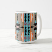 Geometrisch op basis van aztec koffiemok (Voorkant rechts)