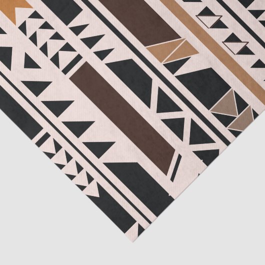 Geometrisch op basis van aztec tissuepapier (Detail)