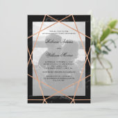 Geometrisch op zwarte marmer | Foto Engagement Par Kaart (Staand voorkant)