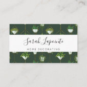 Geometrisch opknoping kamerplant patroon - Home De Visitekaartje (Voorkant)