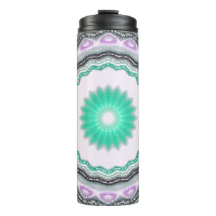 geometrisch ornament. Decoratieve mozaïektextuur. Thermosbeker