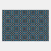 geometrisch overlappend cirkelpatroon inpakpapier vel (Voorkant 3)