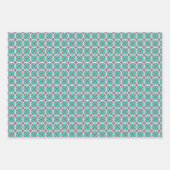 geometrisch overlappend cirkelpatroon inpakpapier vel (Voorkant 2)