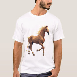 geometrisch paard T-shirt