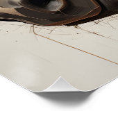 Geometrisch paardenportret perfect poster (Hoek)