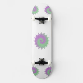 Geometrisch Paars en Groen Persoonlijk Skateboard