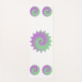 Geometrisch Paars en Groen Yogamat