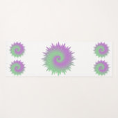 Geometrisch Paars en Groen Yogamat (Voorkant (horizontaal))