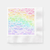 Geometrisch papier van deegelregenboogkleuren servet (Voorkant)
