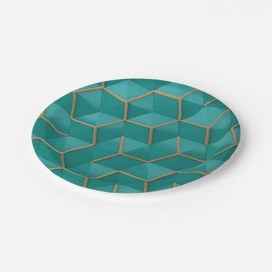 geometrisch papieren bordje (Gekanteld)