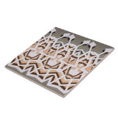 Geometrisch papiergesneden symmetriepatroon tegeltje (Zijkant)