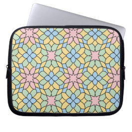 Geometrisch Pastel Patroon Laptop Sleeve