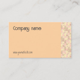 Geometrisch pastelbeige QR-Visitekaartje Visitekaartje