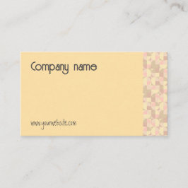 Geometrisch pastelbeige QR-Visitekaartje Visitekaartje