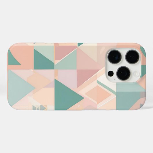 📱 "Geometrisch pastelontwerp" 🎨🔷 Case-Mate iPhone Case (Achterkant (horizontaal))