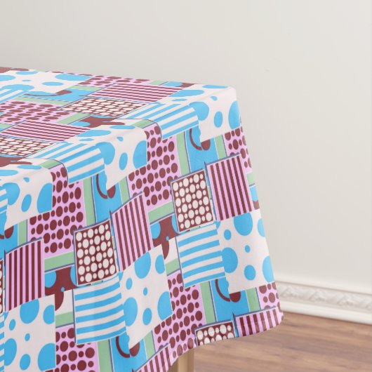 Geometrisch patchwerk tafelkleed (Voorbeeld)