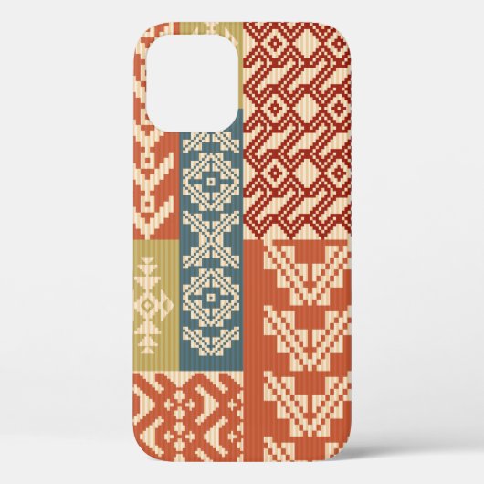 Geometrisch patchwerk voor sierdoeleinden Case-Mate iPhone case (Achterkant)