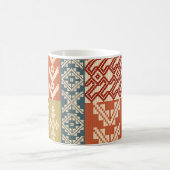 Geometrisch Patchwork Etnaadloos Patroon Koffiemok (Center)