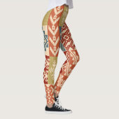 Geometrisch Patchwork Etnaadloos Patroon Leggings (Rechts)