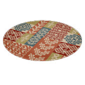 Geometrisch Patchwork Etnaadloos Patroon Snijplank (Hoek)