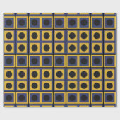 Geometrisch Patronenvierkant Cirkel Modern Cadeaupapier (Vlak)