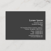 Geometrisch patroon 020614 - Zwart en ambergeel Visitekaartje (Achterkant)