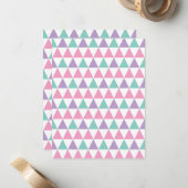 Geometrisch patroon 12 notitiekaartje (Voorkant / Achterkant in situ)