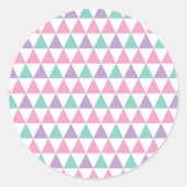 Geometrisch patroon 12 ronde sticker (Voorkant)