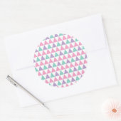 Geometrisch patroon 12 ronde sticker (Envelop)