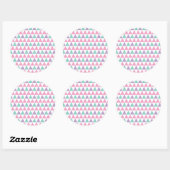 Geometrisch patroon 12 ronde sticker (Vel)