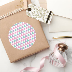 Geometrisch patroon 12 ronde sticker