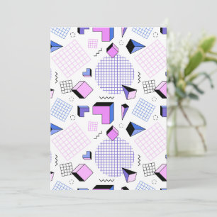Geometrisch patroon 13 bedankkaart