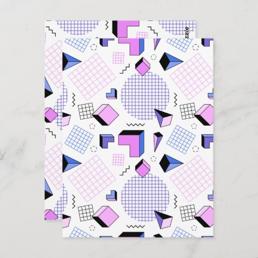 Geometrisch patroon 13 briefkaart (Voorkant / Achterkant)