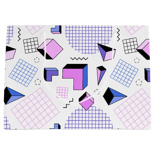 Geometrisch patroon 13 groot cadeauzakje (Voorkant)