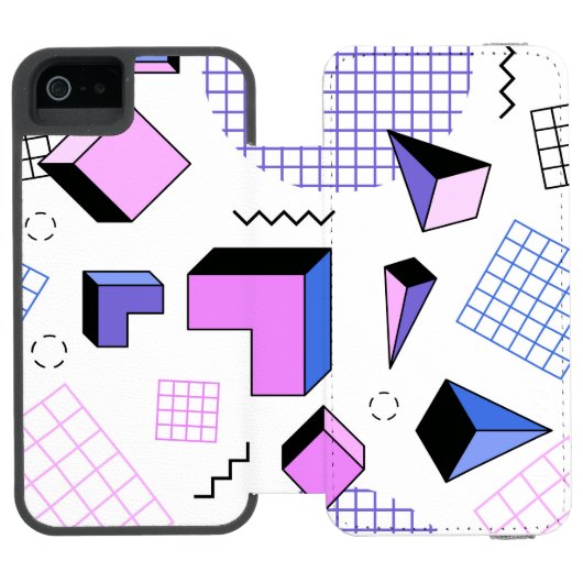 Geometrisch patroon 13 incipio iPhone portemonnee hoesje (Agenda Open)