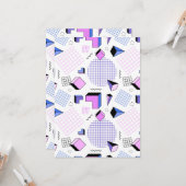 Geometrisch patroon 13 kaart (Voorkant / Achterkant in situ)