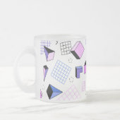 Geometrisch patroon 13 matglas koffiemok (Links)