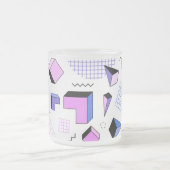 Geometrisch patroon 13 matglas koffiemok (Center)