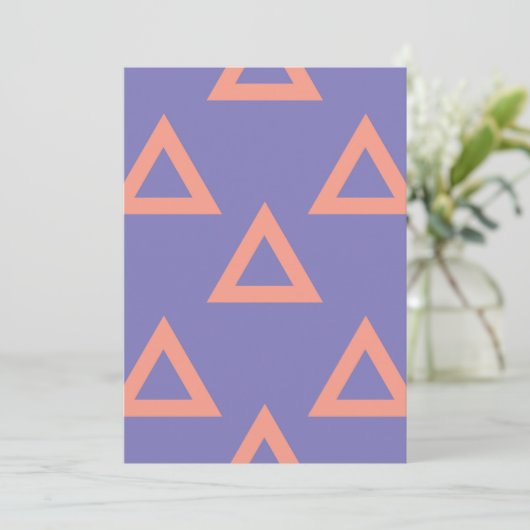Geometrisch patroon 16 bedankkaart (Staand voorkant)