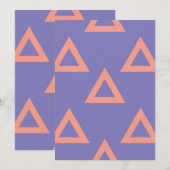 Geometrisch patroon 16 bedankkaart (Voorkant / Achterkant)