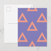 Geometrisch patroon 16 feestdagenkaart (Voorkant / Achterkant)