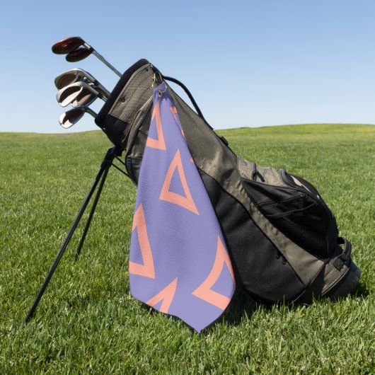 Geometrisch patroon 16 golfhanddoek (Groen)