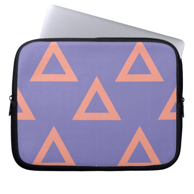 Geometrisch patroon 16 laptop sleeve (Voorkant)