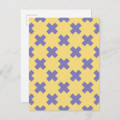 Geometrisch patroon 18 aankondigingskaart (Voorkant / Achterkant)