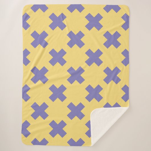 Geometrisch patroon 18 sherpa deken (Voorkant)