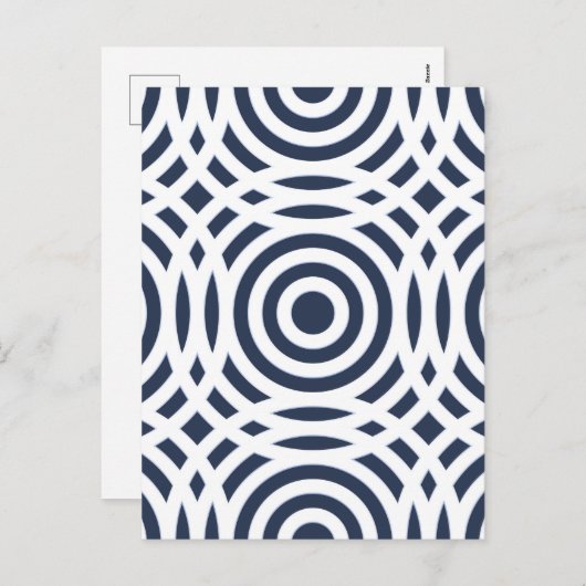 Geometrisch patroon 19 feestdagenkaart (Voorkant / Achterkant)