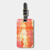 Geometrisch patroon 1 bagagelabel (Voorkant verticaal)